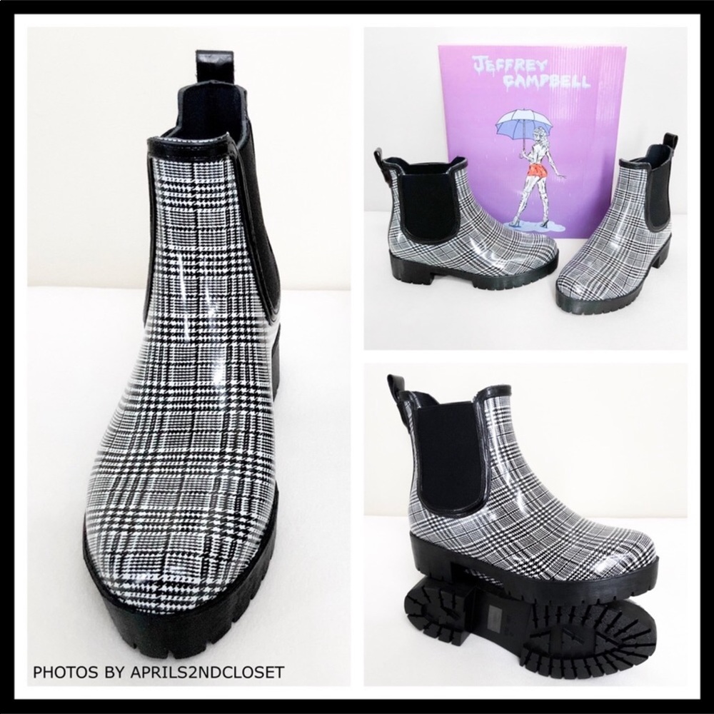 JEFFREY CAMPBELL PLATFORM BOOTS RAIN BOOTIES A3C - Picture 2 of 8
